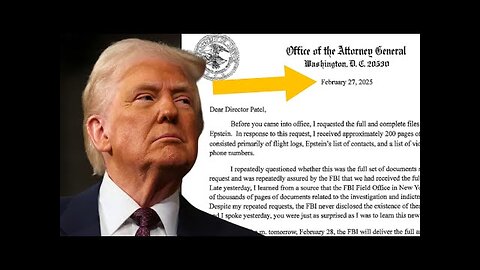 OH NO: Smoking Gun letter Proves Trump Admin Had Epstein List