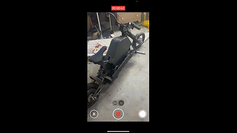 Rip on my chopper scooter