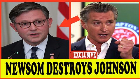 JUST NOW: Mike Johnson HUMILIATED By Gavin Newsom Over Crime Rate