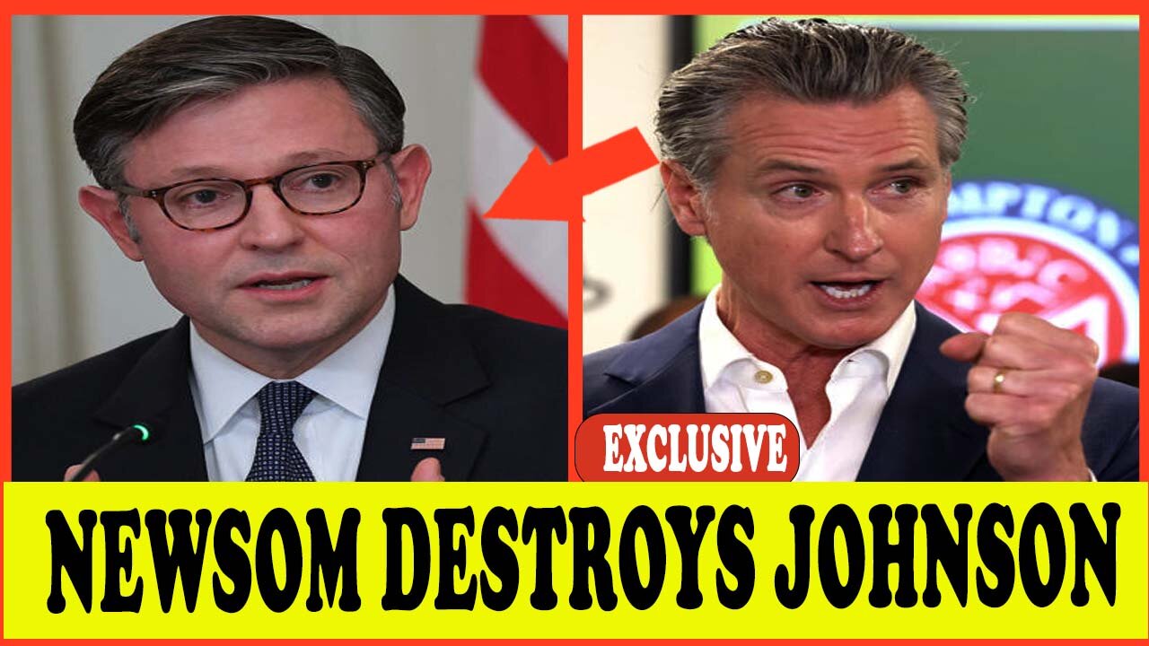 JUST NOW: Mike Johnson HUMILIATED By Gavin Newsom Over Crime Rate