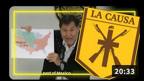 President Of Mexican Senate Shows Aztlán Map & OPENLY Promotes Annexing Southwest USA
