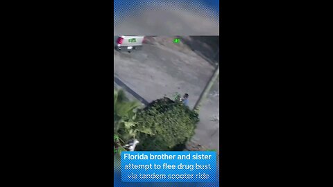 Florida Siblings Try to Flee Drug Bust on Scooter, Caught on Helicopter Cam