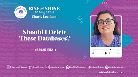 Should I Delete These Databases? (2025/521)