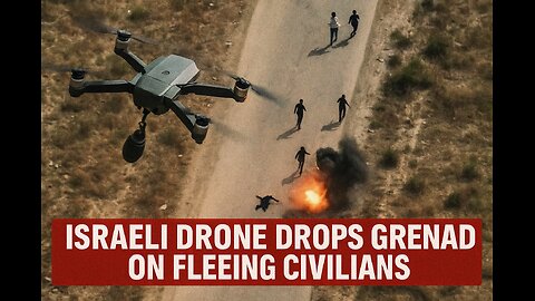 Israeli Drone Drops Grenade on Fleeing Civilians in Netzarim Corridor — Footage Confirms