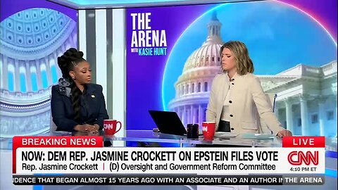 CNN’s Kasie Hunt to Jasmine Crockett: Why Were Democrats Not ‘Louder’ About Epstein Files When Biden Was President?