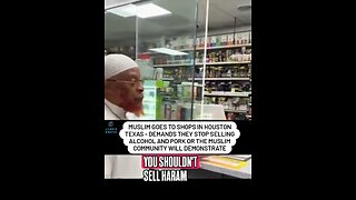 Muslim demands Texas stores stop selling alcohol and pork to the Muslim community...
