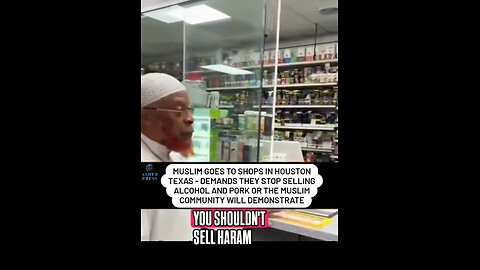 Muslim demands Texas stores stop selling alcohol and pork to the Muslim community...