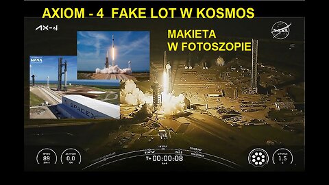 1-SŁAWOSZ UZNAŃSKI FLAT EARTH AXIOM SPACEX NASA Płaska ziemia MAKIETA W FOTOSZOPIE KOMPROMITACJA!
