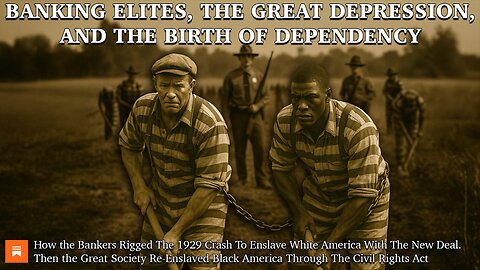 Banking Elites, The Great Depression & The Birth of Dependency