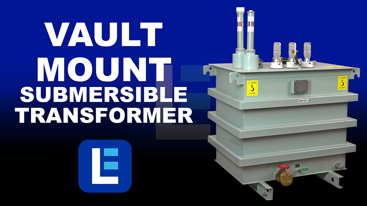Submersible Distribution Transformer, Vault Mount, Copper, ONAN, 4160GrdY/2400 Grounded Wye Primary