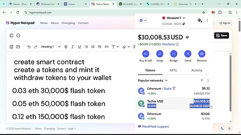 Create Flash USDT Token for 90-Days _ Flash Loan Using Blockchain