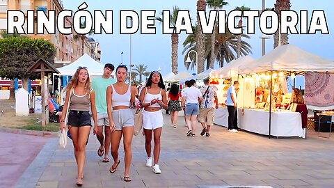 Rincón de la Victoria Sunset Walk [Spain 4K] Costa del Sol