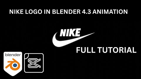 Nike Logo In Blender FULL TUTORIAL