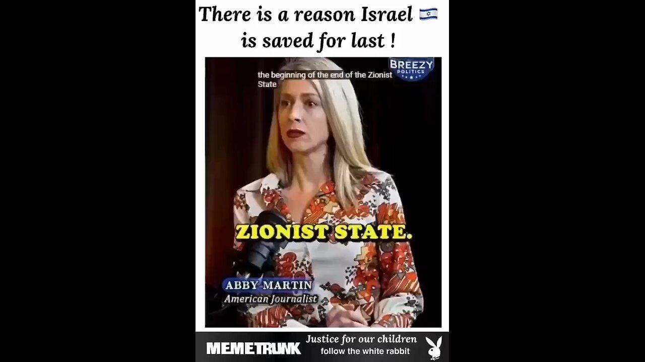 ZIONIST STATE WILL NOT SURVIVE, TO STAY IN THE SAME PLACE THEY HAVE TO KILL AND KILL AND KILL