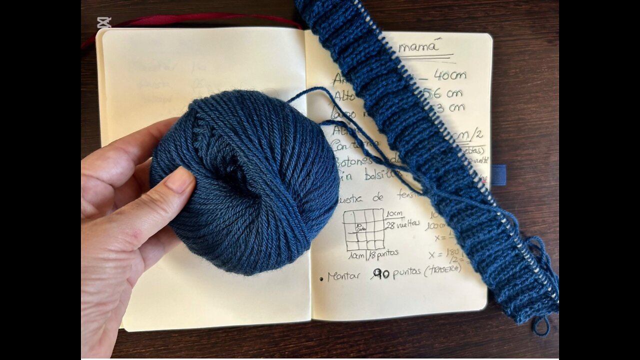 New knitting project. | Nuevo proyecto DOS agujas