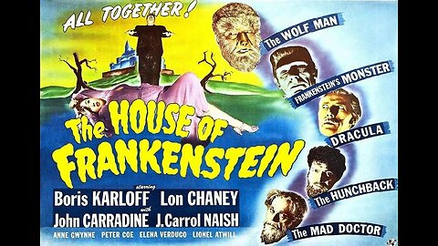 HOUSE OF FRANKENSTEIN 1944 Madman Uses Dracula, Wolf Man & Monster for Revenge FULL MOVIE in HD