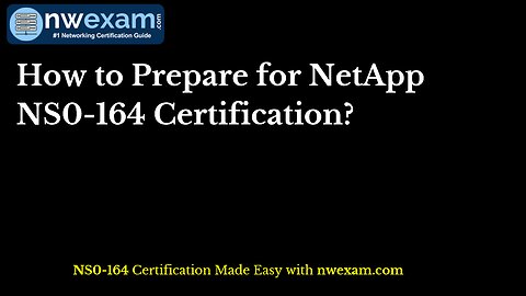 Prepare for NetApp NS0-164 Certification | Latest Practice Questions