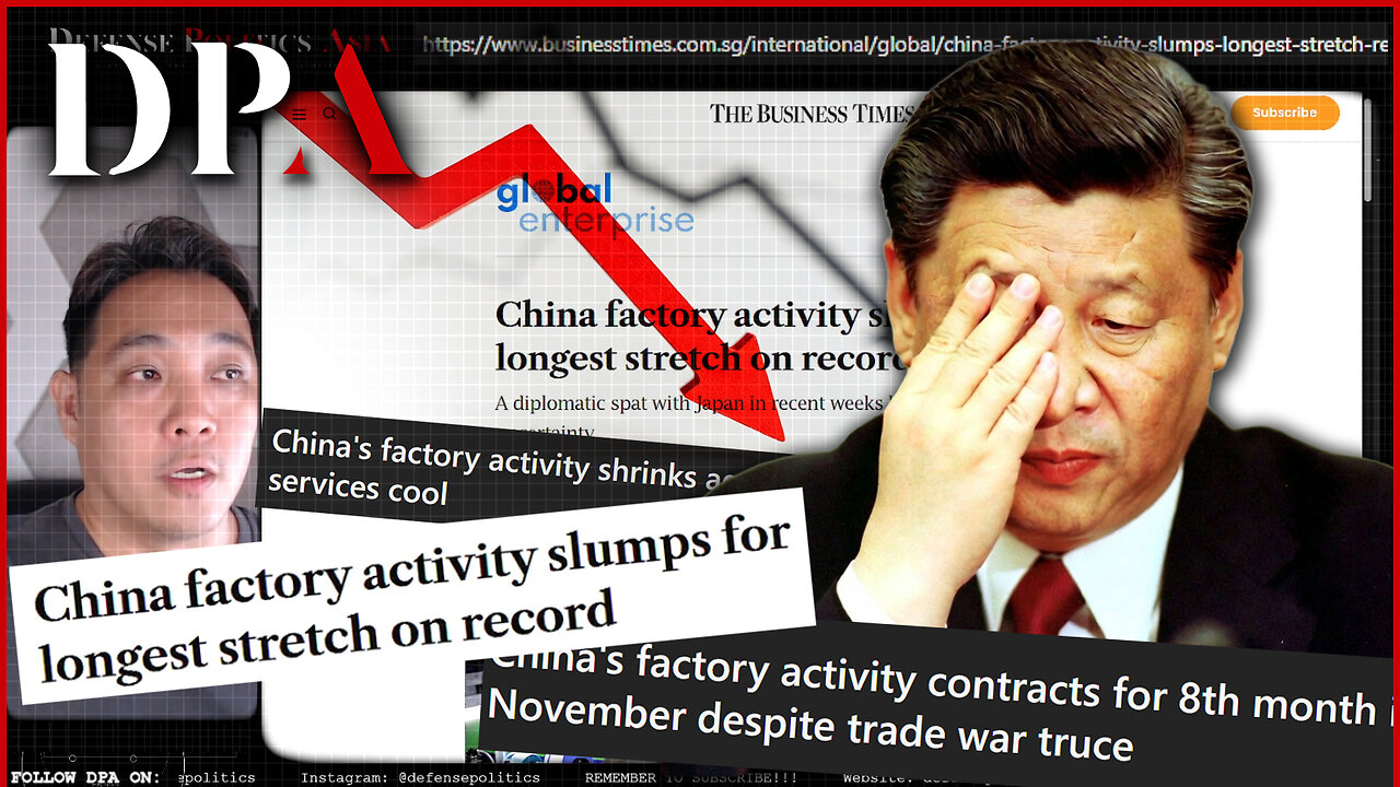 CONTRACTION AGAIN!??? China’s factories have been shrinking for the past 8 months straight!!!