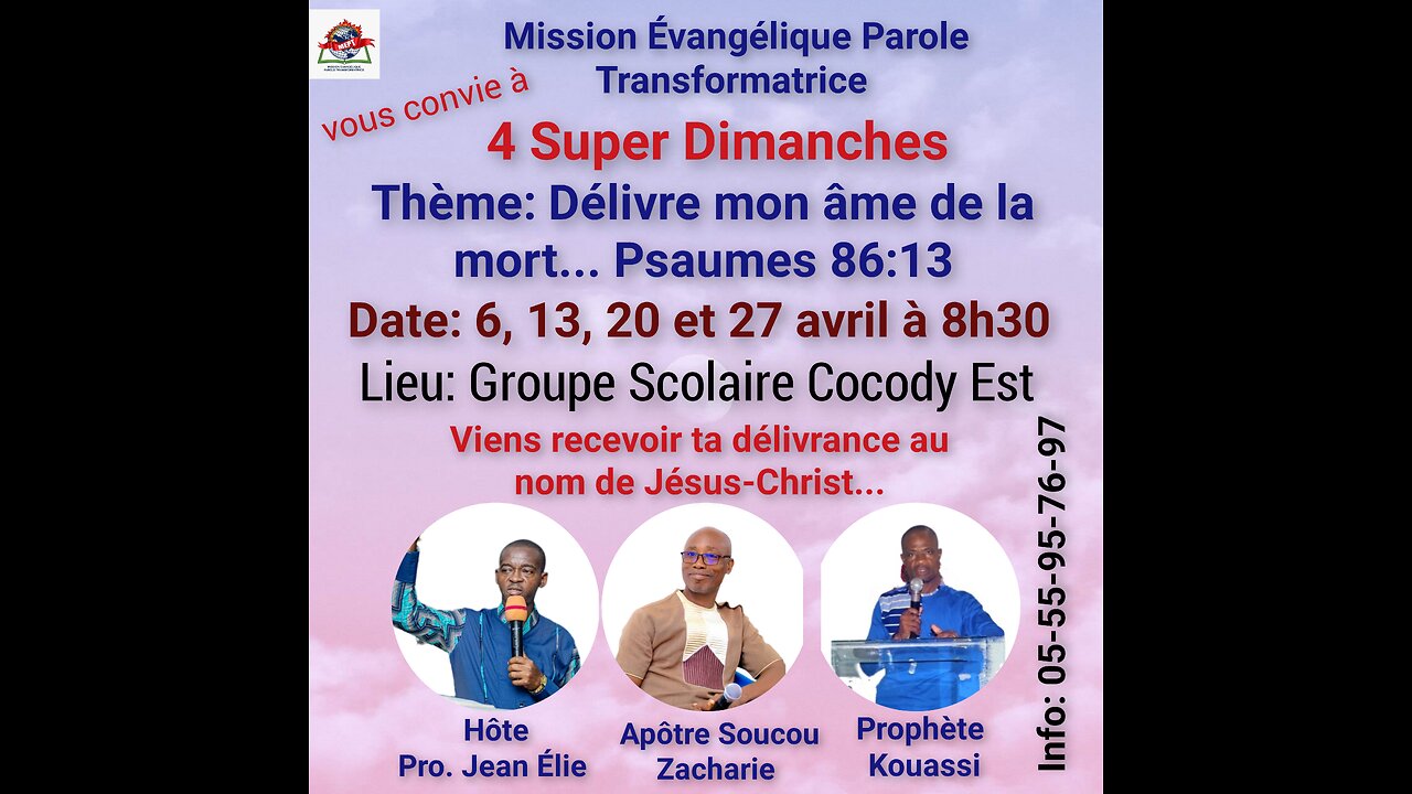 Déclare rhéma avec le prophète Jean Élie Onction