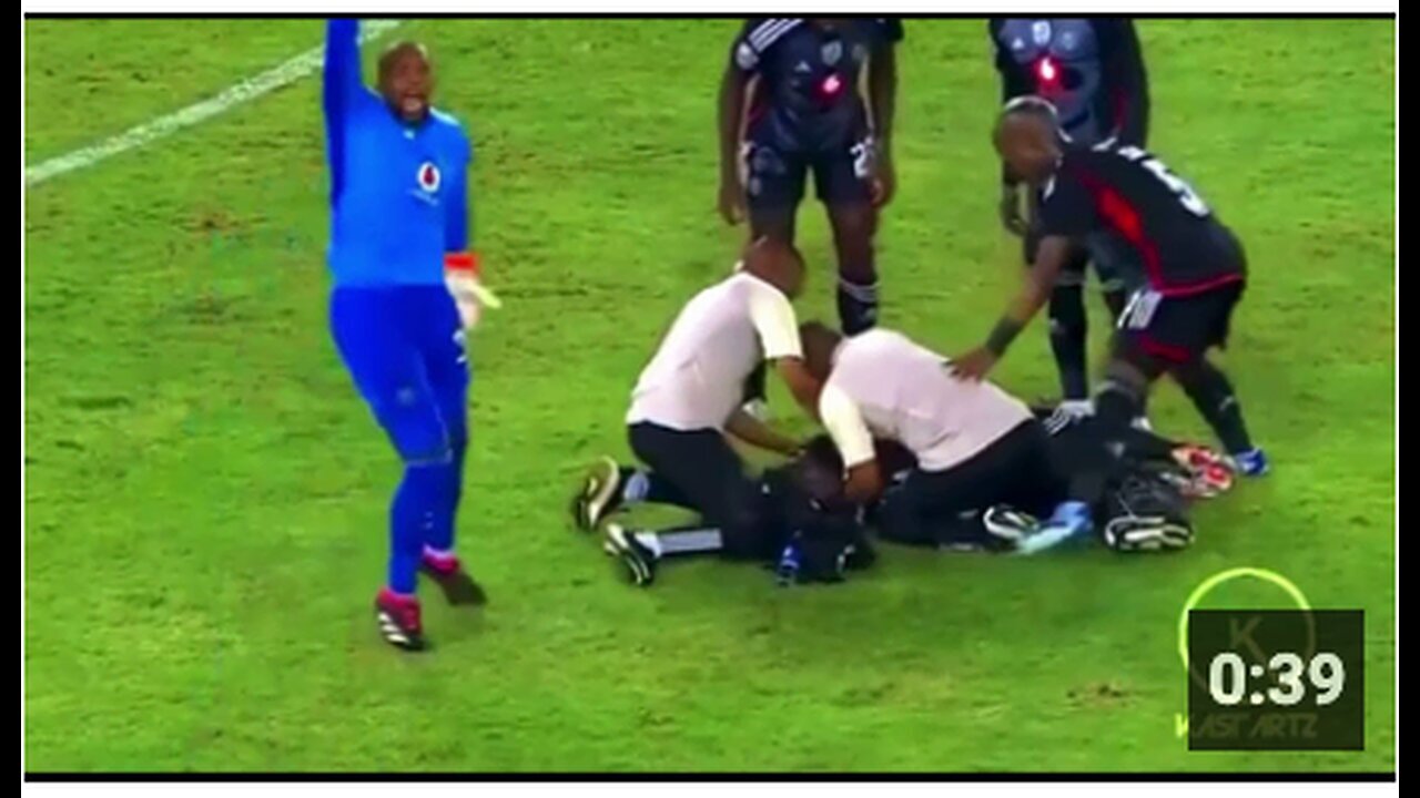 "Orlando Pirates Midfielder Makhehlene Makhaula Stretchered Off Field Following Collapse"