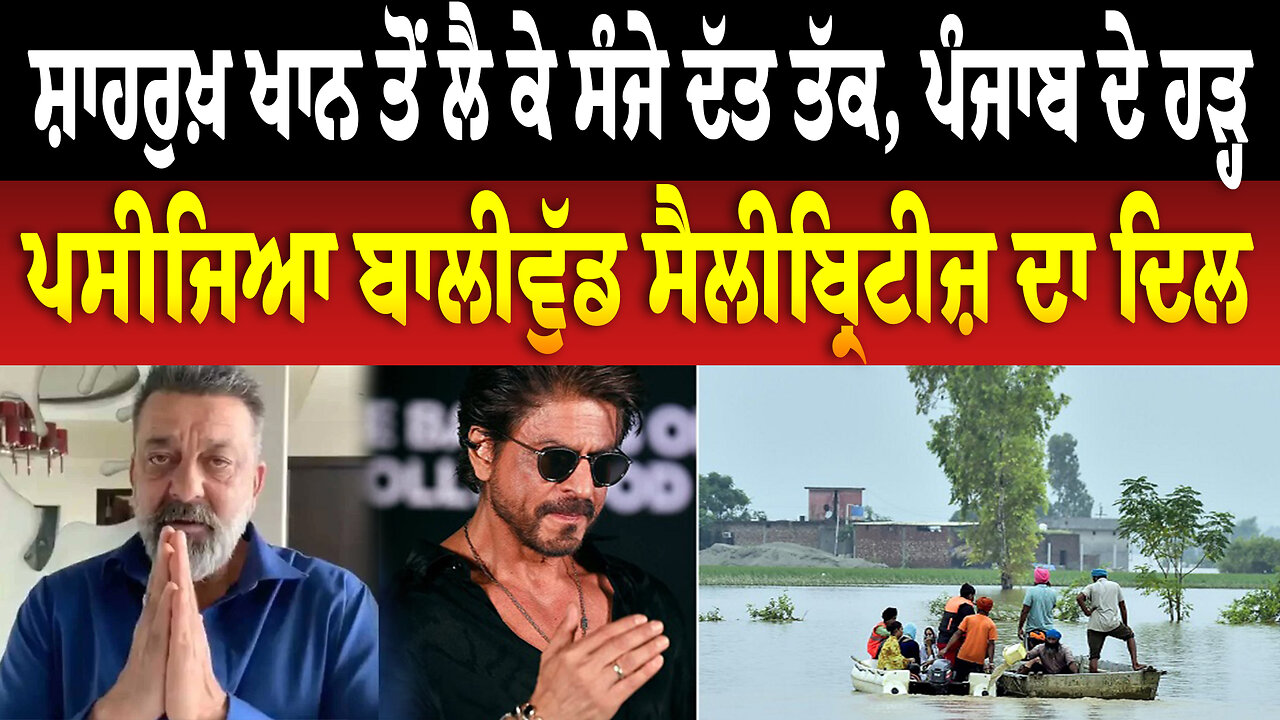 ਸ਼ਾਹਰੁਖ਼ ਖਾਨ ਤੋਂ ਲੈ ਕੇ ਸੰਜੇ ਦੱਤ ਤੱਕ, ਪੰਜਾਬ ਦੇ ਹੜ੍ਹ ਪੀੜ੍ਹਤਾਂ ਲਈ ਪਸੀਜਿਆ ਬਾਲੀਵੁੱਡ ਸੈਲੀਬ੍ਰਿਟੀਜ਼ ਦਾ ਦਿਲ