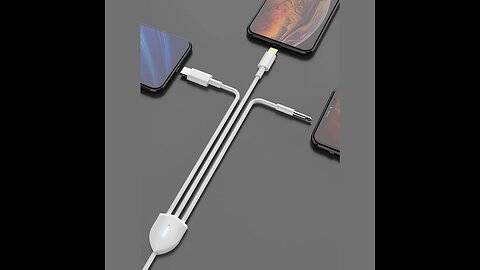 3-in-1 Audio Adapter, with Lightning, Type-C & 3.5mm Connectors, for Apple, Android Phone & Car Use