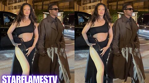 RIHANNA SERVES LOOK & MOTHERHOOD IN STUNNING BLACK DRESS