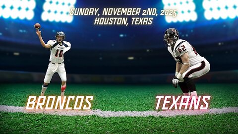 Denver Broncos @ Houston Texans, Week 9, Diggin' Deeper Into the NFL