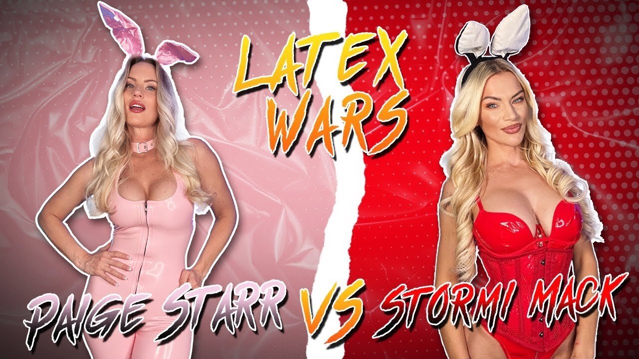 Pink V Red *Latex Try On Haul* With Tiny Stormi Mack!