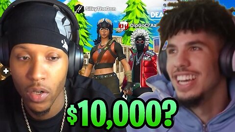 LaMelo Ball Challenged Silky To A 1v1 In Fortnite For $10,000 & COOKED Him The Entire Time