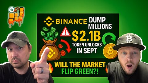 🚨BINANCE DUMPING MILLIONS?! $2.1B Token Unlocks in Sept — Will the Market Flip Green?!🔥