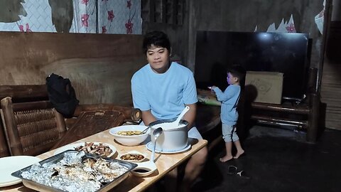 Grilling for Jeffrey's Birthday! (Nagsugba ug Bangus ug Pork)