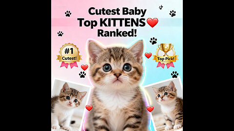 Ranking the Cutest Baby kittens