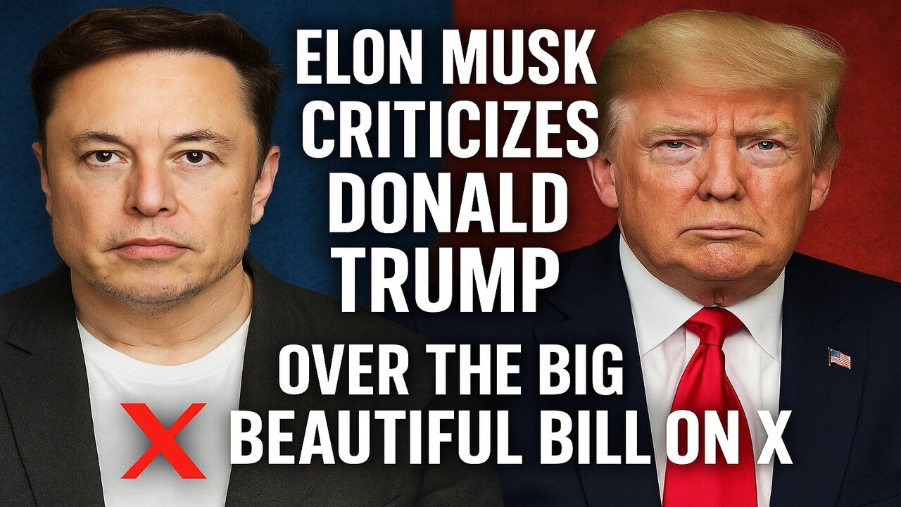 Elon Musk Criticizes Donald Trump Over the Big Beautiful Bill on X