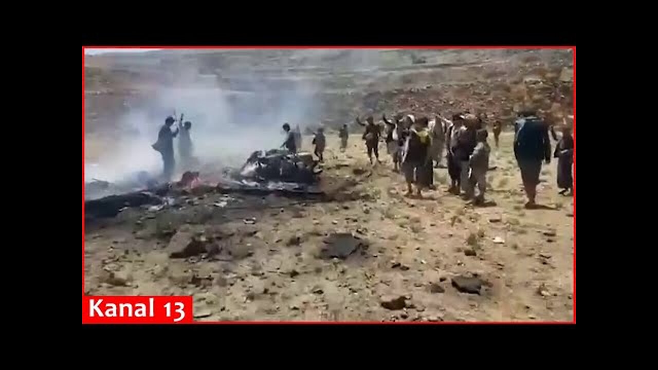 Yemen's Houthi rebels air footage they claim shows the debris of an American MQ-9 Reaper drone