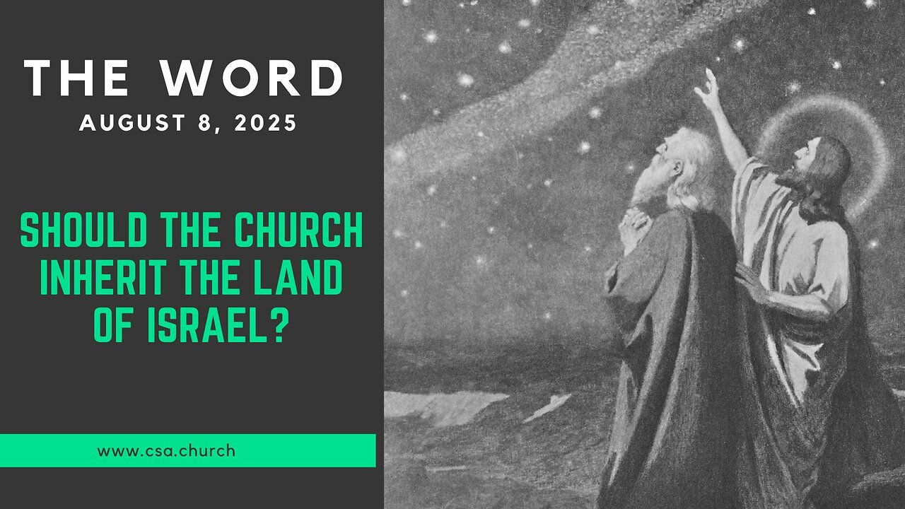 Should The Church Inherit The Land Of Israel?