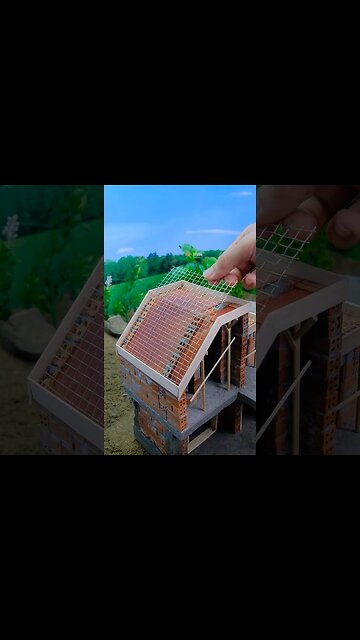 I Built a 2-Story Villa with Mini Bricks, and Even I Was Surprised by the Result #miniature #shorts