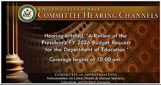 Senate Appropriations: Dept Of Ed 2026 Budge Request