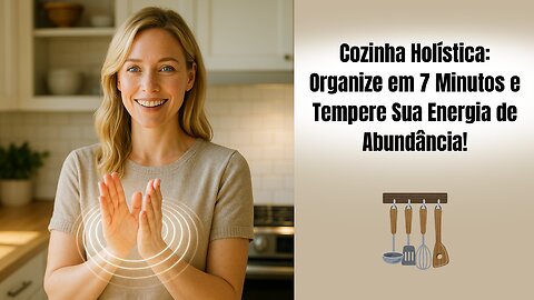 Cozinha Holística: Organize em 7 Minutos e Tempere Sua Energia de Abundância!