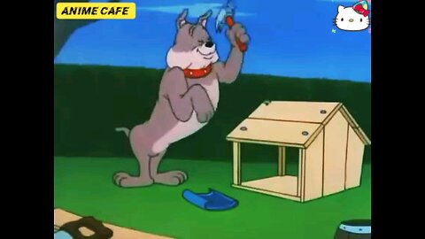 Tom and Jerry didn't let Spike's house get finished. 😂