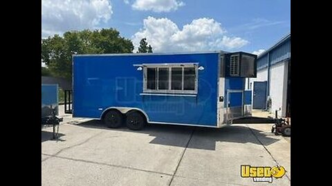 Like-New - 2024 8.5' x 18' Empire Cargo Kitchen Food Concession Trailer for Sale in Florida!