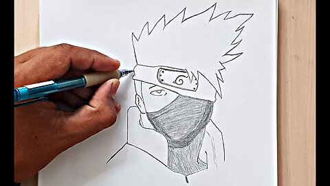 how to draw Kakashi Hatake ｜ drawing Naruto step by step