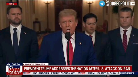 Trump calls the attack on Iran a "spectacular military action" and threatens more strikes.