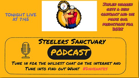 Steelers Sanctuary Predictions Live at 7:45