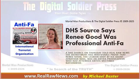 DHS Source Says Renee Good Was Professional ANTIFA