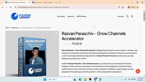 (courseslibrary.com)Razvan Paraschiv - Grow Channels Accelerator