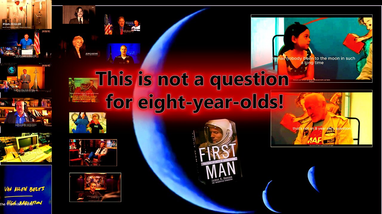 "That's not a question for eight-year-olds!" . Space travel