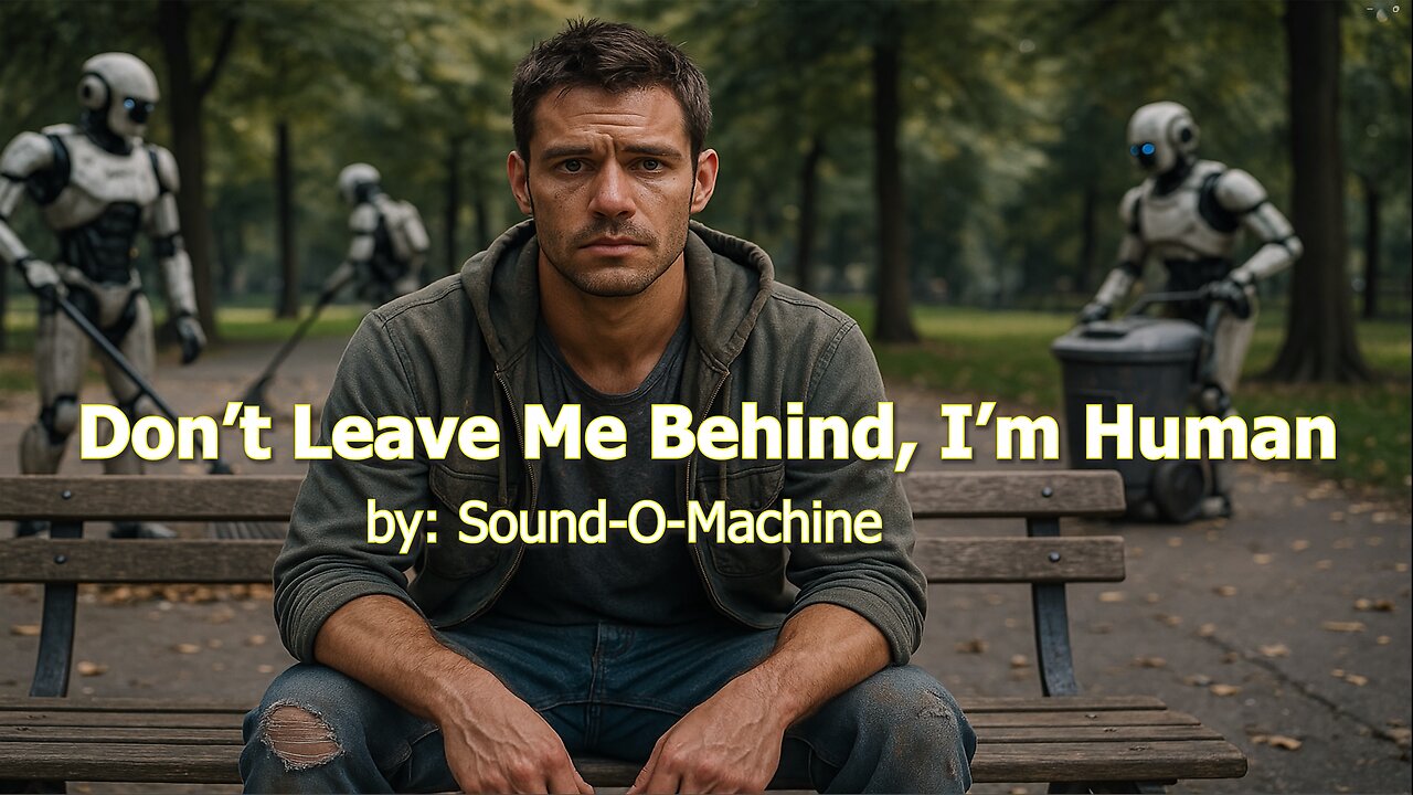 Don't Leave Me Behind, I'm Human | Official Lyrics Video | AI, Robots & the Fight for Humanity