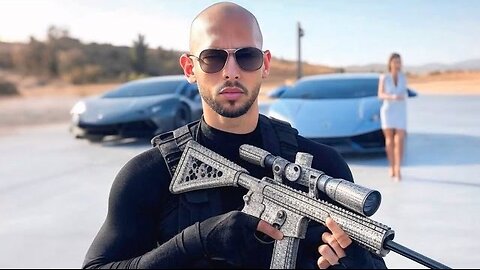 Andrew Tate’s Diamond Sniper Rifle BLOWS UP LAMBO at Largest Gun Range