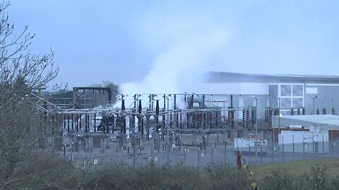 Firefighters douse substation in West London as fire causes Heathrow closure